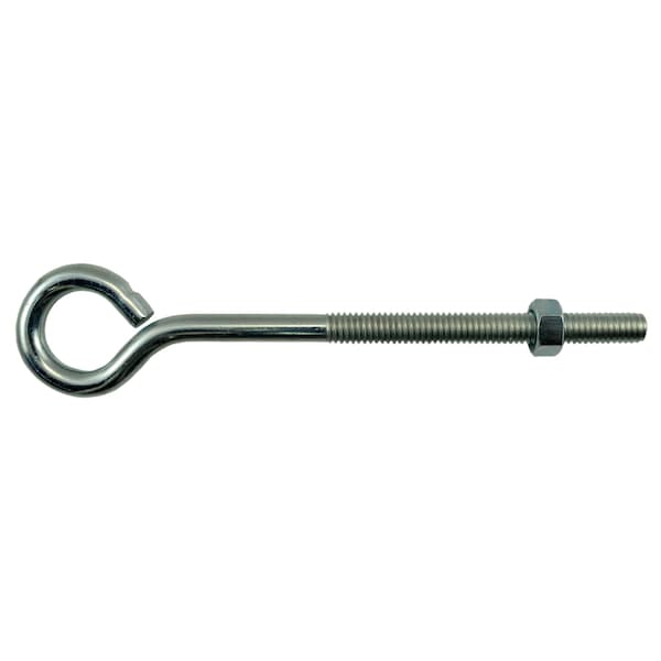 Midwest Fastener Eye Bolt 5/16", 18 in Shank, Steel, Zinc Plated, 10 PK 51711 - main